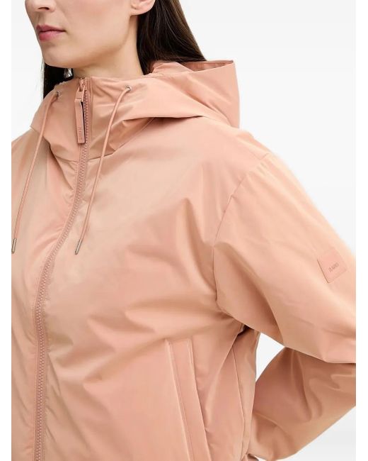 Rains Natural Drawstring Hooded Jacket