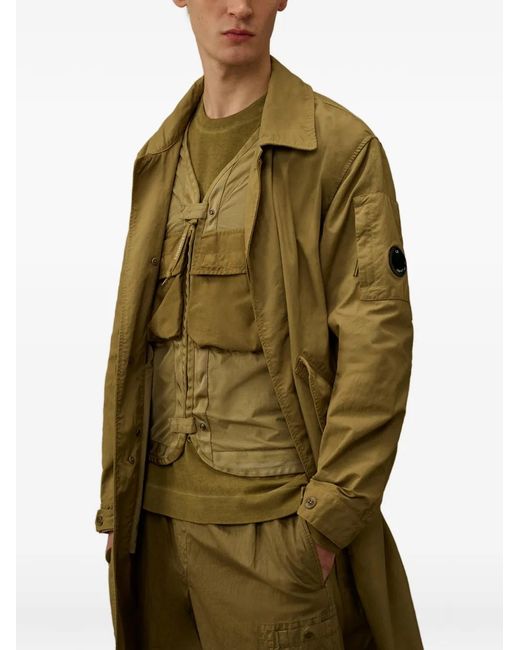 C P Company Green 'Lens' Coat for men