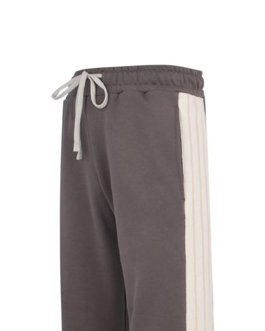 hinnominate Gray Pantalon À Rayures Latérales for men