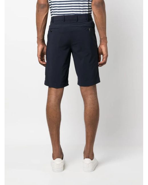 PT Torino Gray Slim-Cut Chino Shorts for men