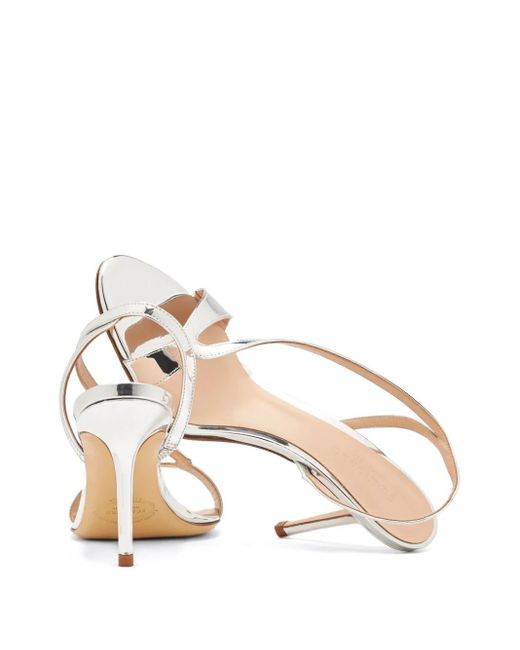 Scarosso White 85Mm Paula Strappy Sandals