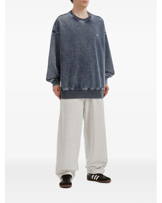 FIVE CM Blue Star-Patchwork Sweatshirt for men