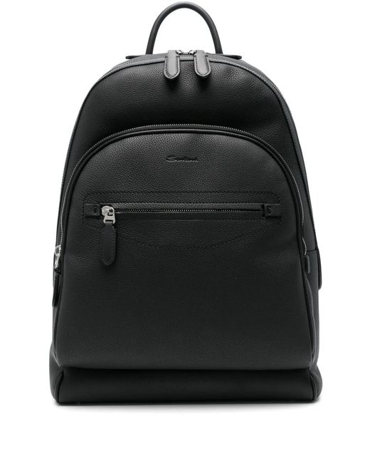 Zaino di Santoni in Black da Uomo