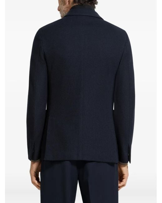 メンズ Zegna レイヤード ジャケット Blue