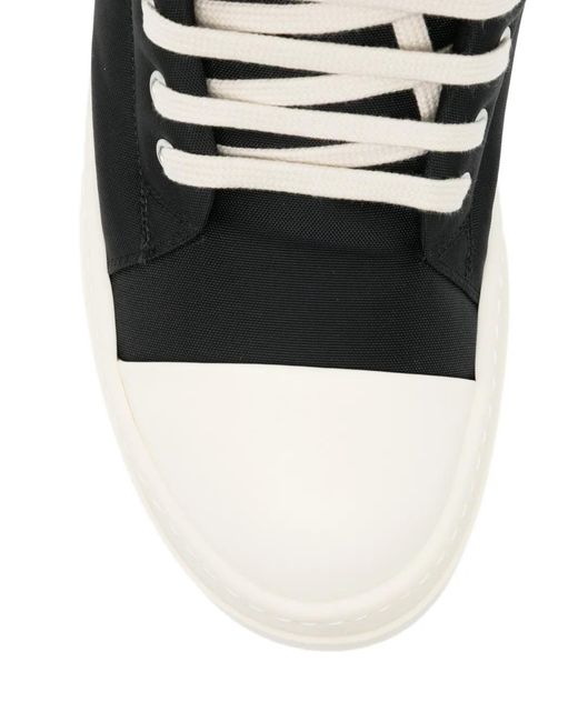 Rick Owens Black Lace-Up Platform Trainers for men
