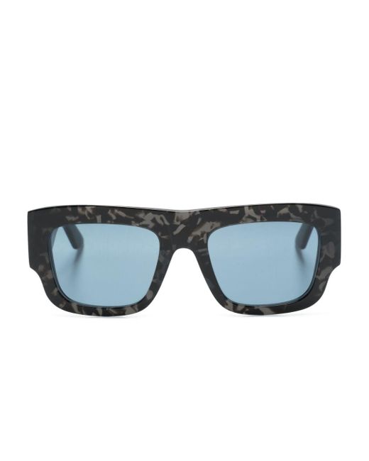 Alexander McQueen AM 0449S Sonnenbrille mit eckigem Gestell in Blue für Herren