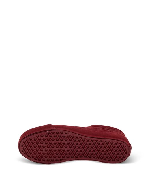 Vans Red Lx Old Skool Suede Low-Top Sneakers