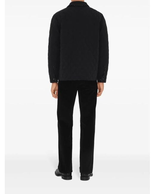 Burberry Black Reversible Quilted Nylon Overshirt for men