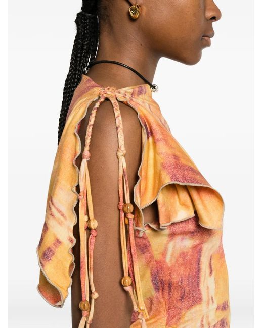 Isabel Marant Orange Jazia Top
