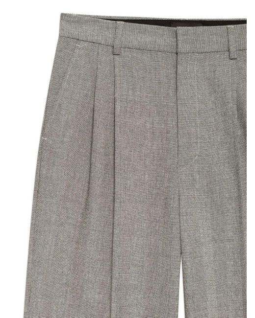 Anine Bing Gray Belen Herringbone Trousers