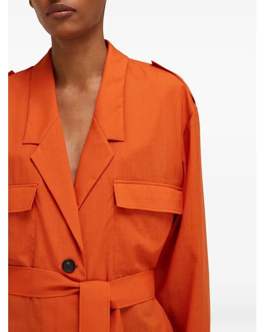 Ferragamo Orange Deconstructed Blazer