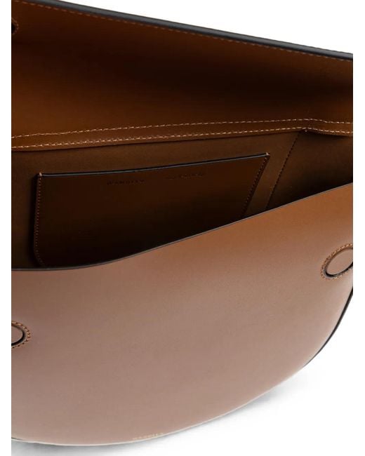 Wandler Brown Medium Hortensia Leather Tote Bag