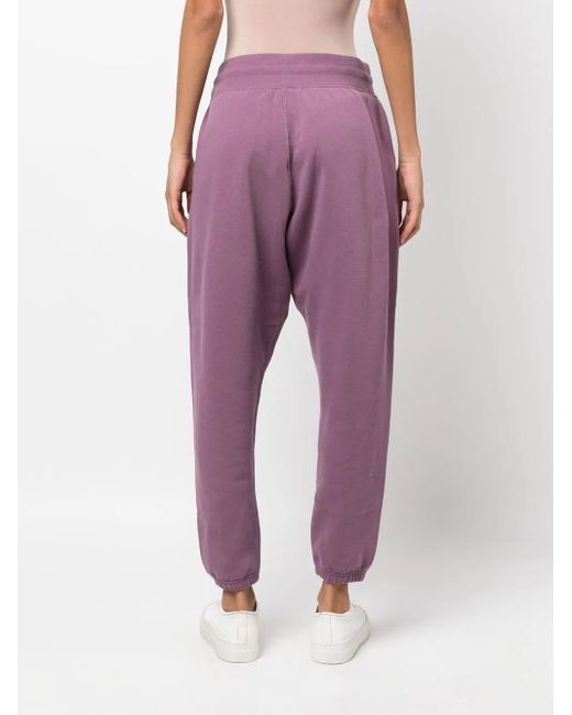 Ralph Lauren Purple Embroidered Logo Track Pants