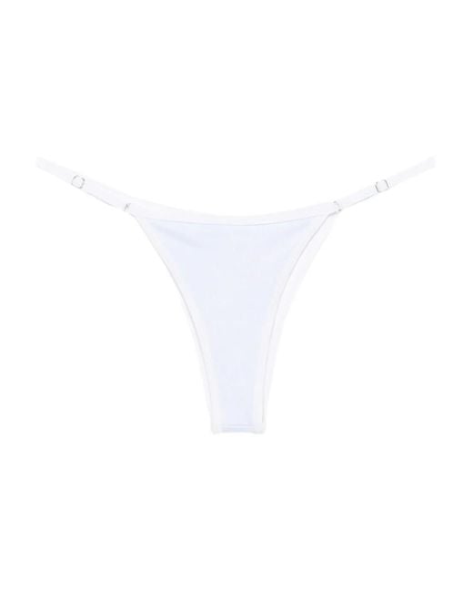 X Kiss 'N Thrill Slip Bikini Frida A Vita Alta di Roberta Einer in White