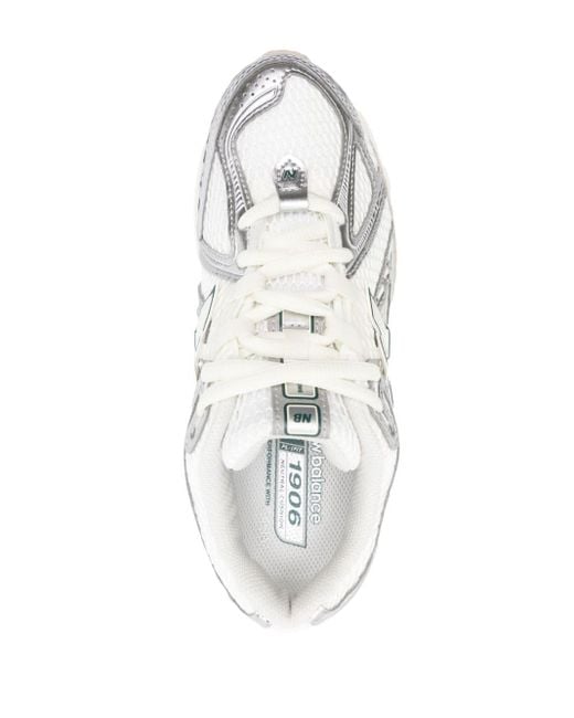 New Balance White 1906R Sneakers mit Mesh-Einsatz