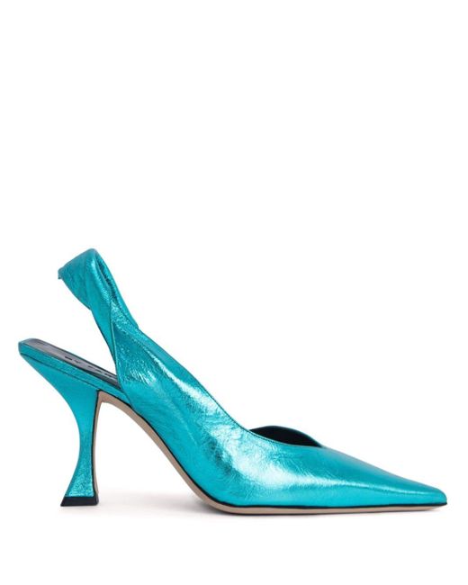 Zapatos de tacón Yasha con tira trasera By Far de color Blue