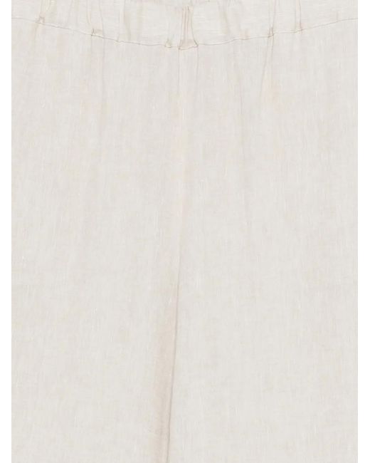 Antonelli White Elasticated Trousers