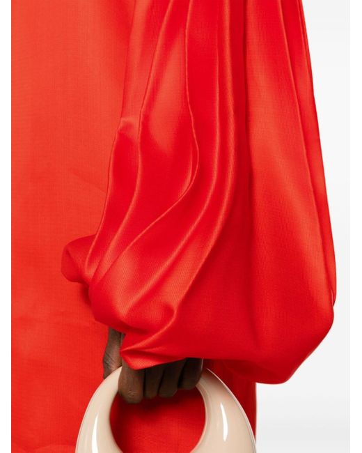 Robe mi-longue The Zelma Khaite en coloris Red