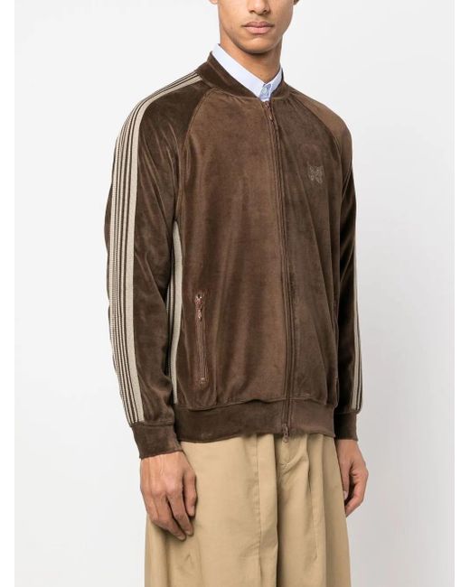 Needles Brown Velvet-Effect Jacket for men