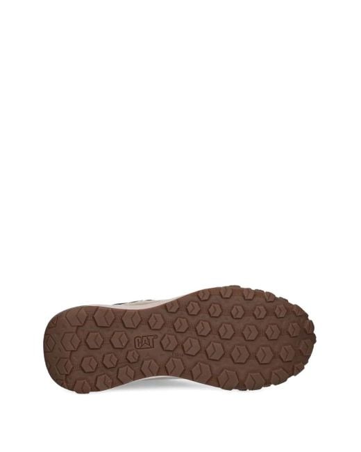 Caterpillar Brown Panelled Trainers for men