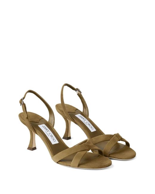 Jimmy Choo Metallic 70Mm Elsy Sandals