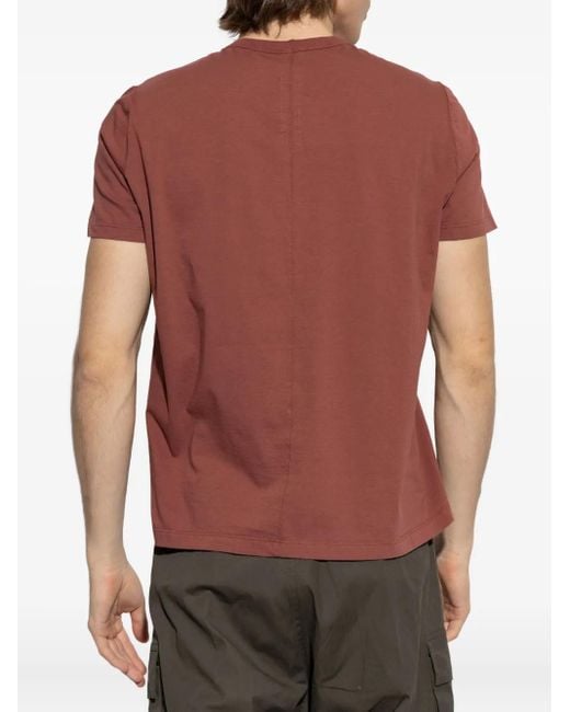 Rick Owens Red Short-Sleeve Crew-Neck T-Shirt for men