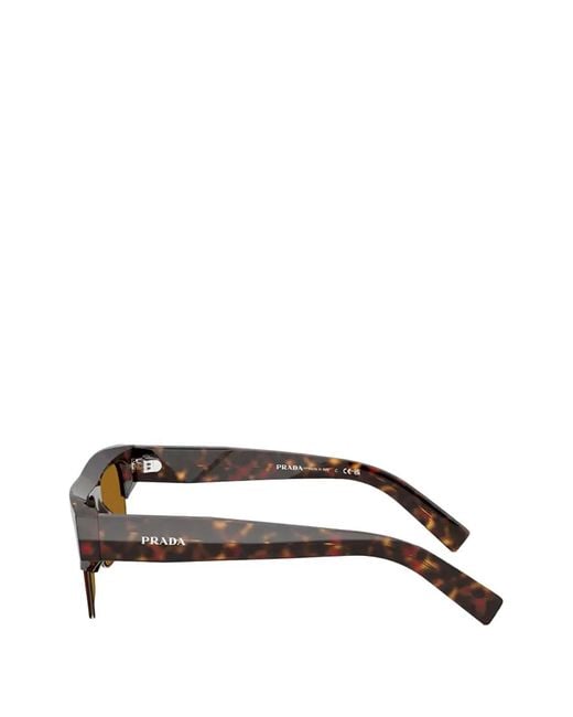 Prada Brown Square-Frame Sunglasses