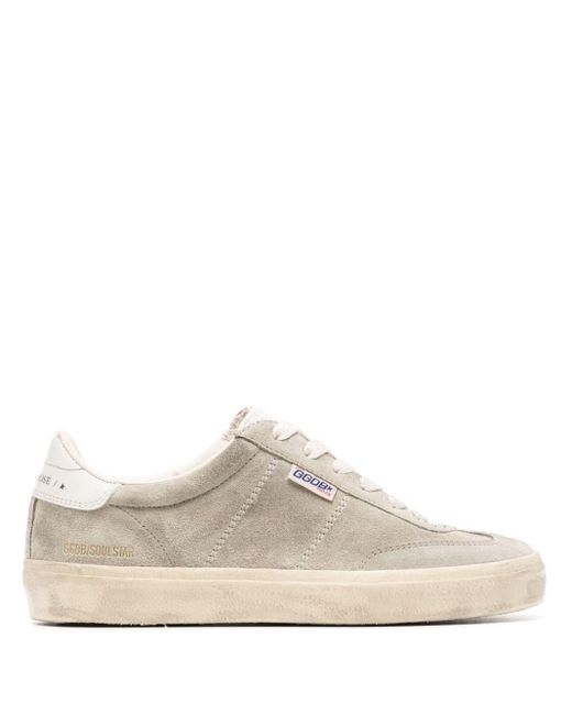 Golden Goose Deluxe Brand White Soul Star Suede Sneakers