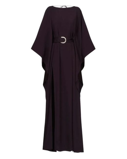 Taller Marmo Blue Fitzgerald Embellished-Belted Maxi Dress
