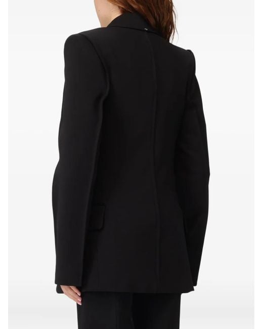 Sportmax Black Abilitata Single-Breasted Blazer