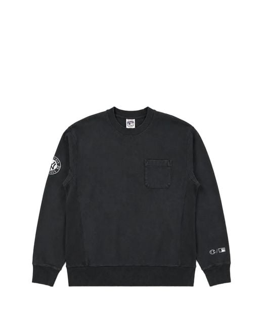 Champion Black X New York Yankees Logo-Patch Sweatshirt for men