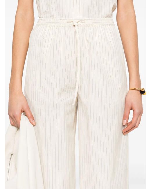 Loulou de Saison White Serostripes Trousers