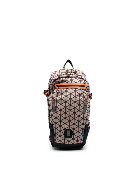 Piquadro White Debossed-Logo Detail Backpack