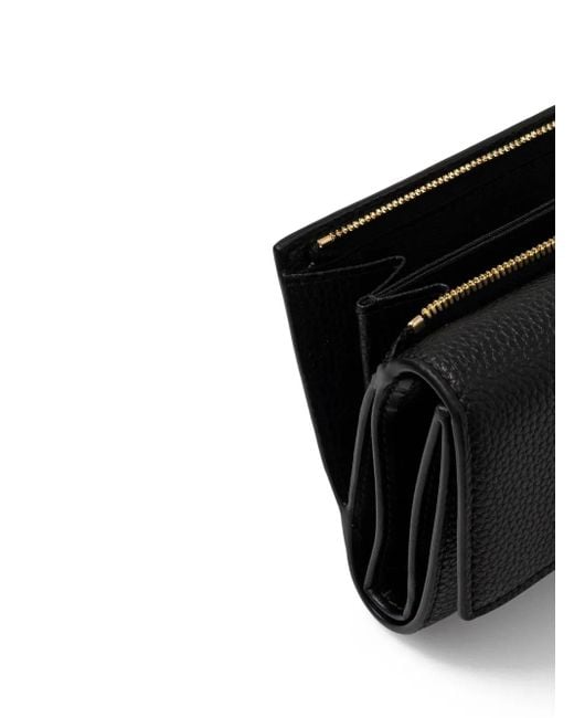Cartera con sello del logo Emporio Armani de color Black