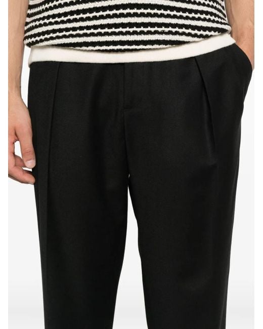 Briglia 1949 Black Pleated-Pocket Trousers for men
