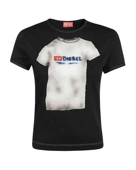 T-Shirt À Imprimé Graphique DIESEL en coloris Black