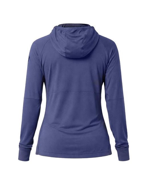 Rossignol Blue Texture Hoodie Mid Layer Zip-Up Jacket for men