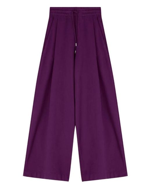 Dries Van Noten Purple Loose Trousers