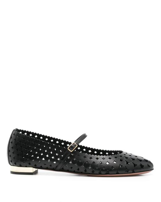 【送料&関税込】Aquazzura Amourose Ballerinas AQUAZZURA Amourose cutout leather ballet flats | NET-A-PORTER