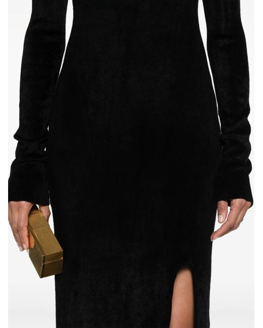 Robe Longue À Manches Longues Nanushka en coloris Black