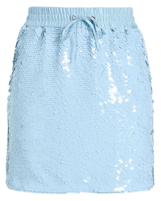 Cinq À Sept Blue Esti Paillette-embellished Skirt