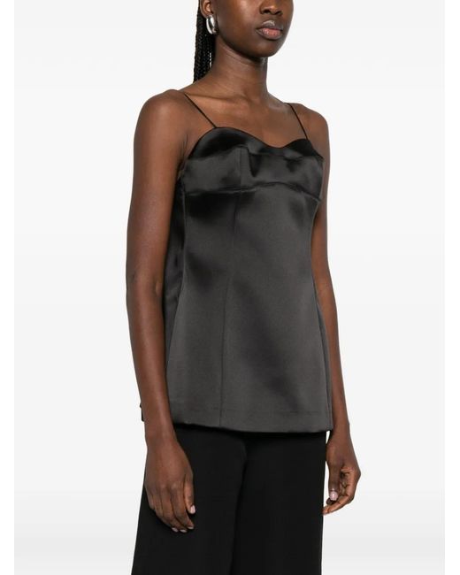 Rohe Black Satin Top