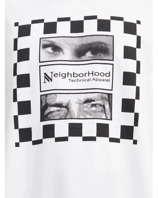 Neighborhood White Graphic-Print T-Shirt for men