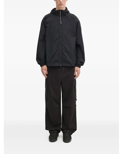 Aries Gray Hooded Zip Jacket for men