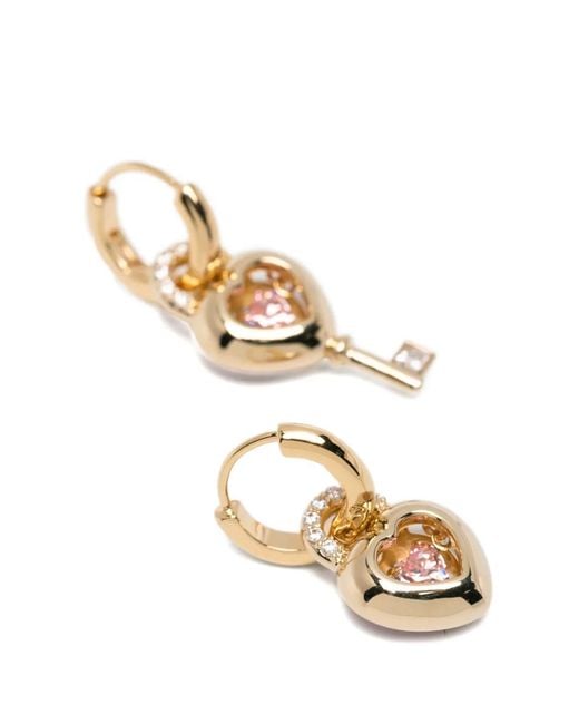 Swarovski White Heart-Shape Earrings