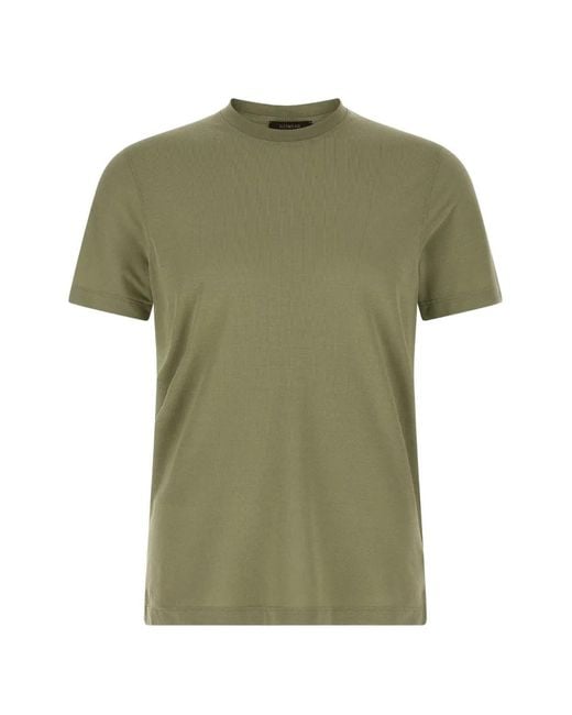 Zanone Green Crew-Neck Short-Sleeve T-Shirt for men