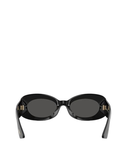 Oliver Peoples Black Oval-Frame Sunglasses