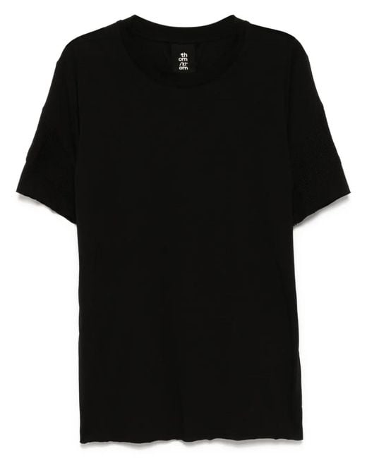 Thom Krom Black Patchwork T-Shirt for men