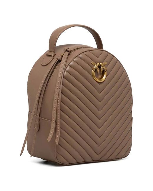 Pinko Natural Love Chevron Backpack
