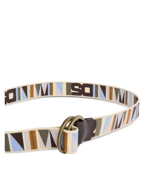 DSquared² White Tape Belt for men